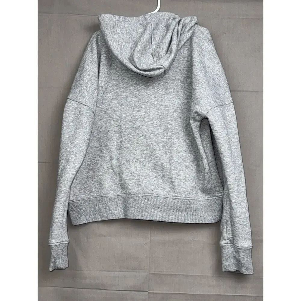 Justice Girls Gray Happiness is a Sate of Mind Flower Hoodie, Size M (10)